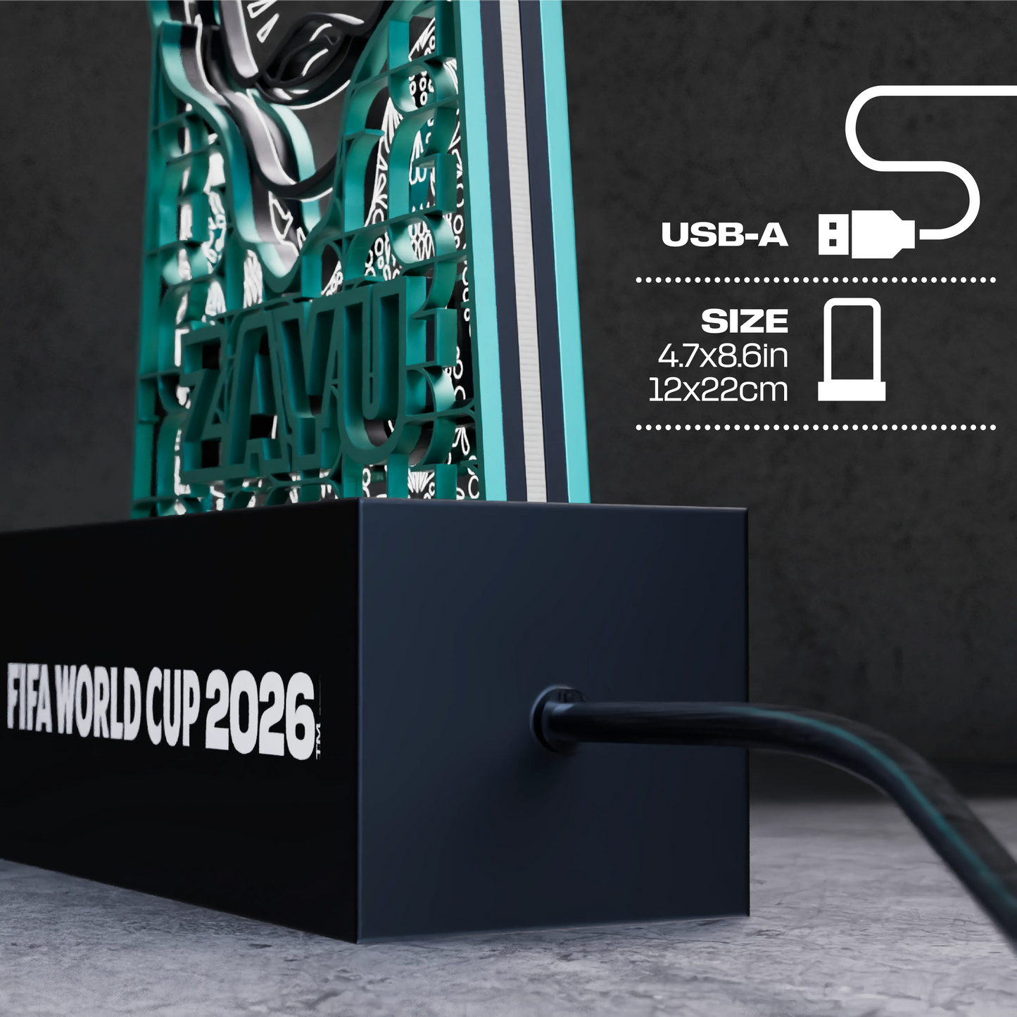 World Cup 2026 Wow Zayu, FIFA Wooden Art Night Light