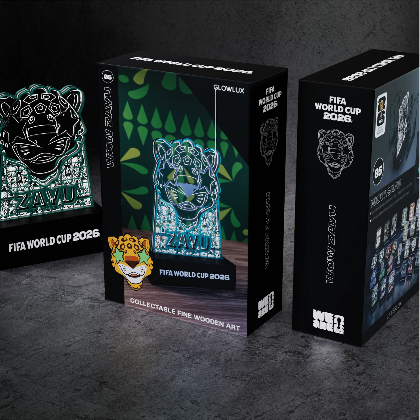 World Cup 2026 Wow Zayu, FIFA Wooden Art Night Light