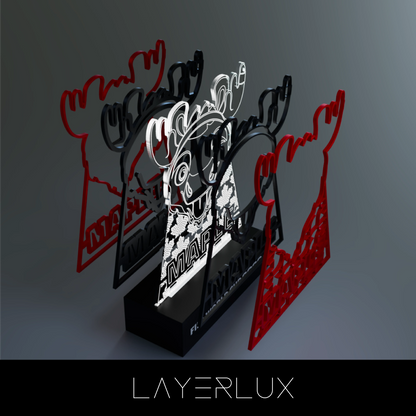 World Cup 2026 Maple the Moose, FIFA Wooden Art Night Light