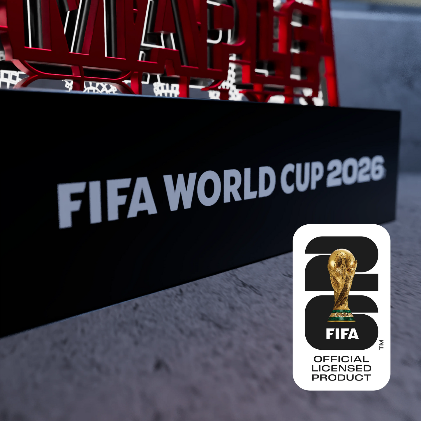 World Cup 2026 Maple the Moose, FIFA Wooden Art Night Light