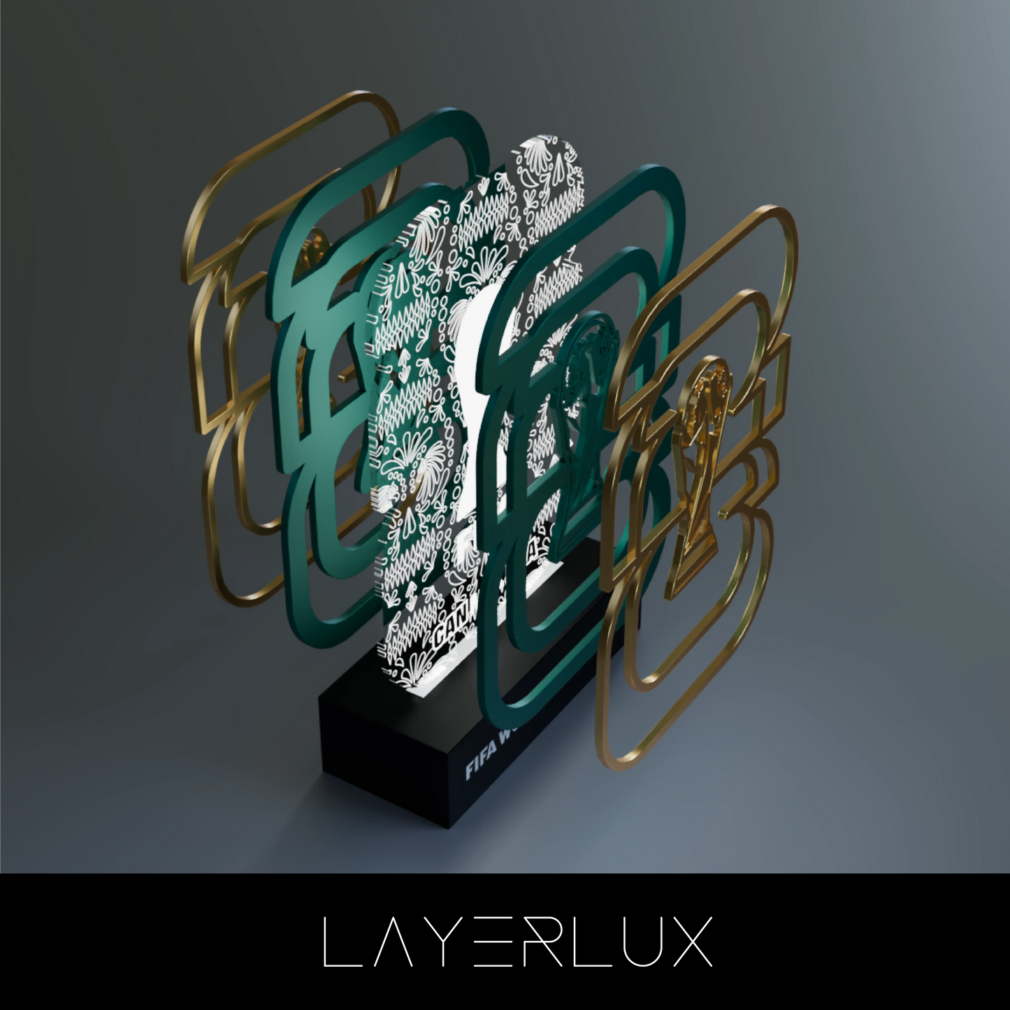 World Cup 2026 Time to Shine, FIFA Wooden Art Night Light