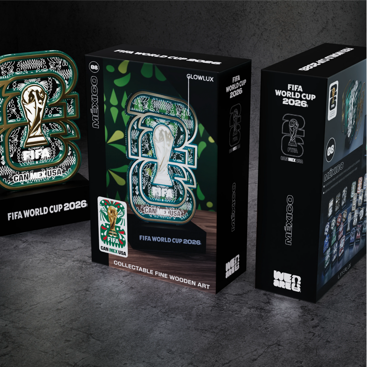 World Cup 2026 Time to Shine, FIFA Wooden Art Night Light