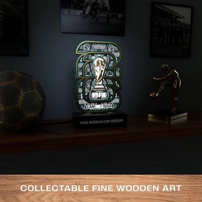 World Cup 2026 Time to Shine, FIFA Wooden Art Night Light