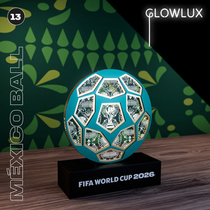 World Cup 2026 Mexico Ball, FIFA Wooden Art Night Light
