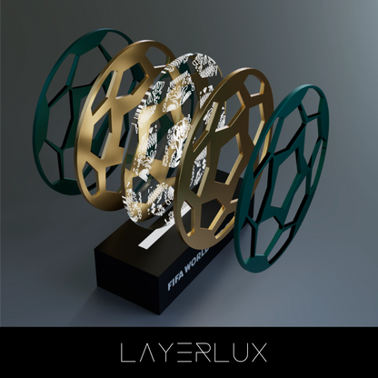 World Cup 2026 Mexico Ball, FIFA Wooden Art Night Light