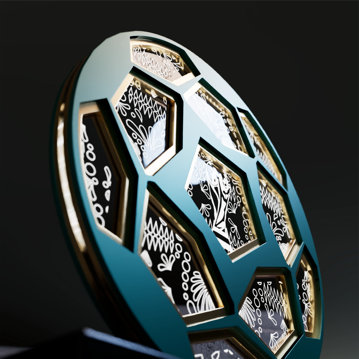 World Cup 2026 Mexico Ball, FIFA Wooden Art Night Light