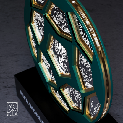 World Cup 2026 Mexico Ball, FIFA Wooden Art Night Light