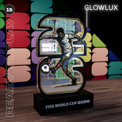 FIFA World Cup 2026 "Ready to Play" 3D LED Lamp | Wooden Night Light Gift