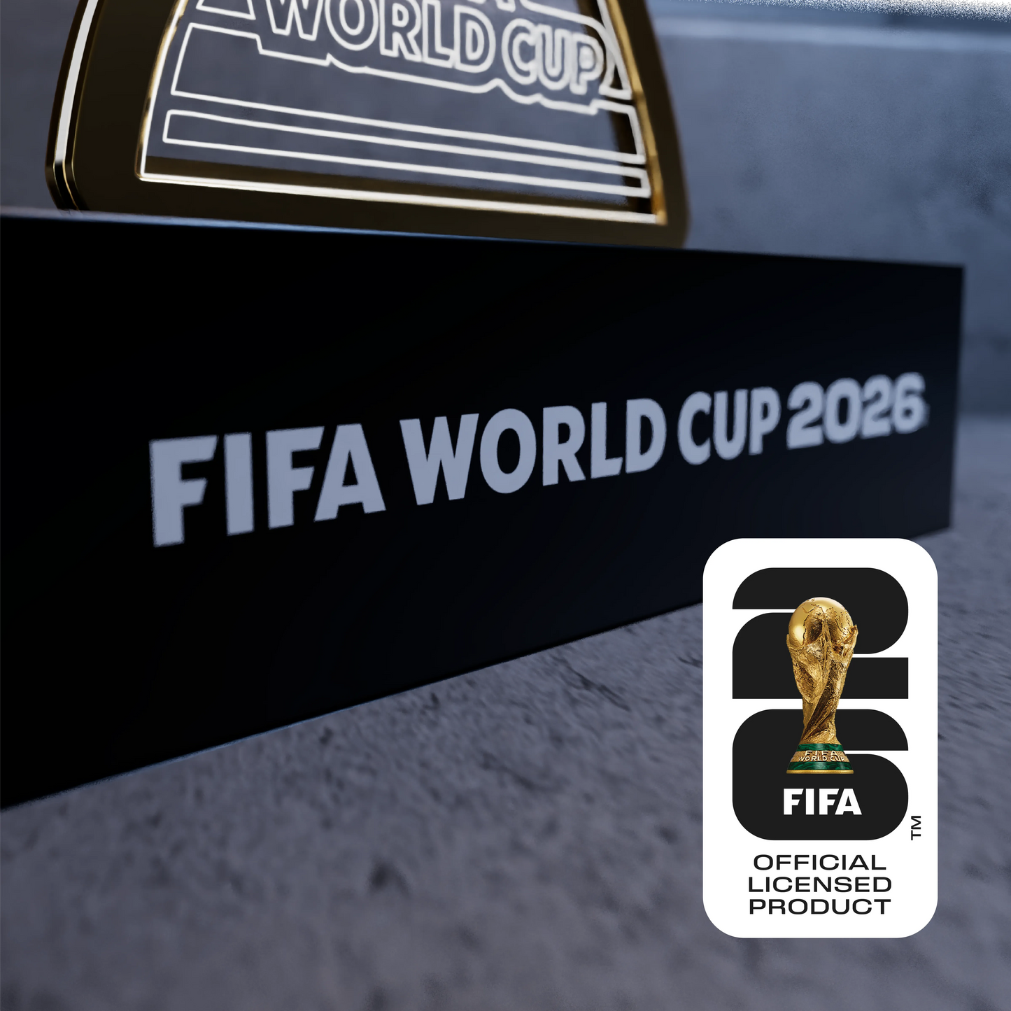 FIFA World Cup 2026 Official Trophy 3D LED Lamp | Layered Wooden Night Light Gift