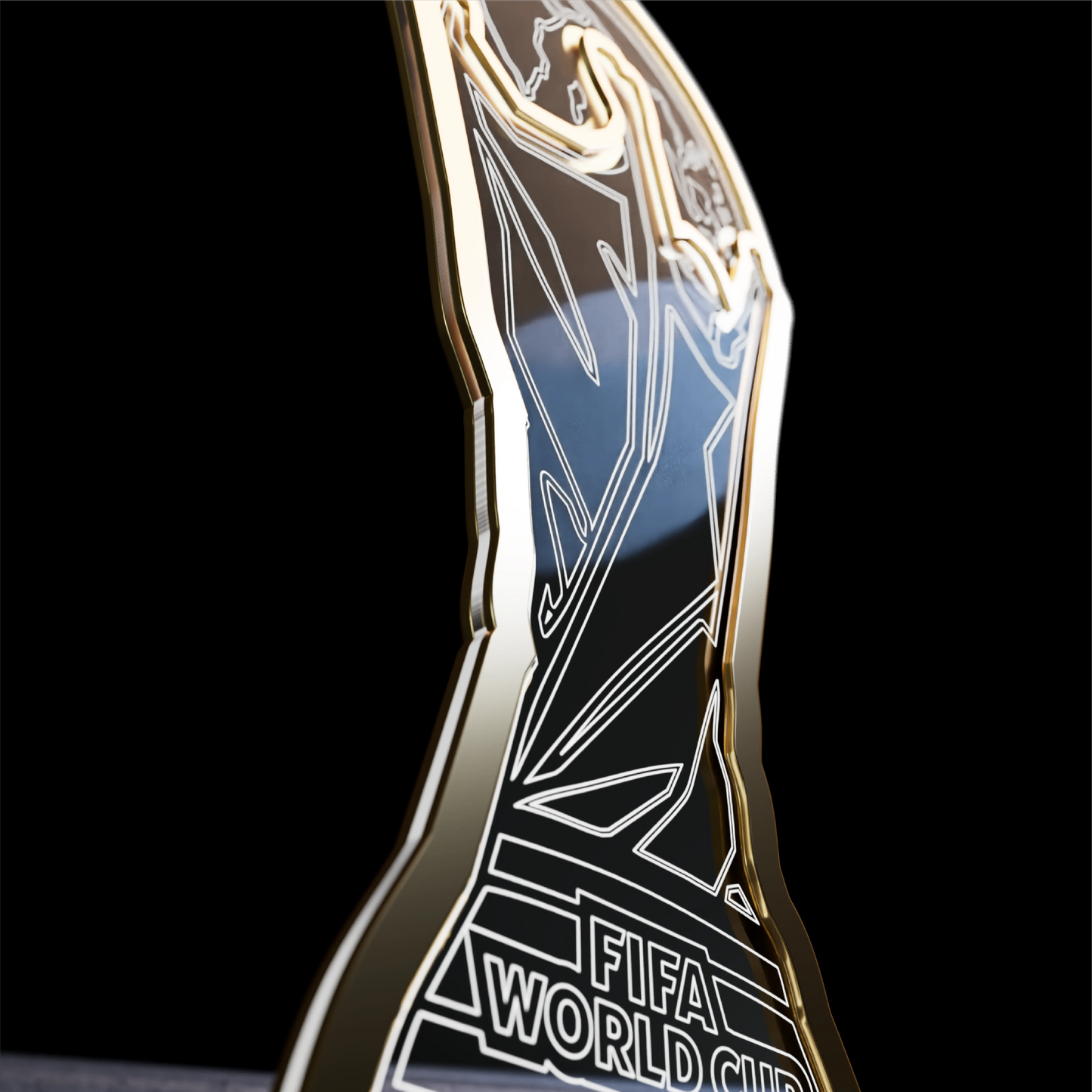 FIFA World Cup 2026 Official Trophy 3D LED Lamp | Layered Wooden Night Light Gift