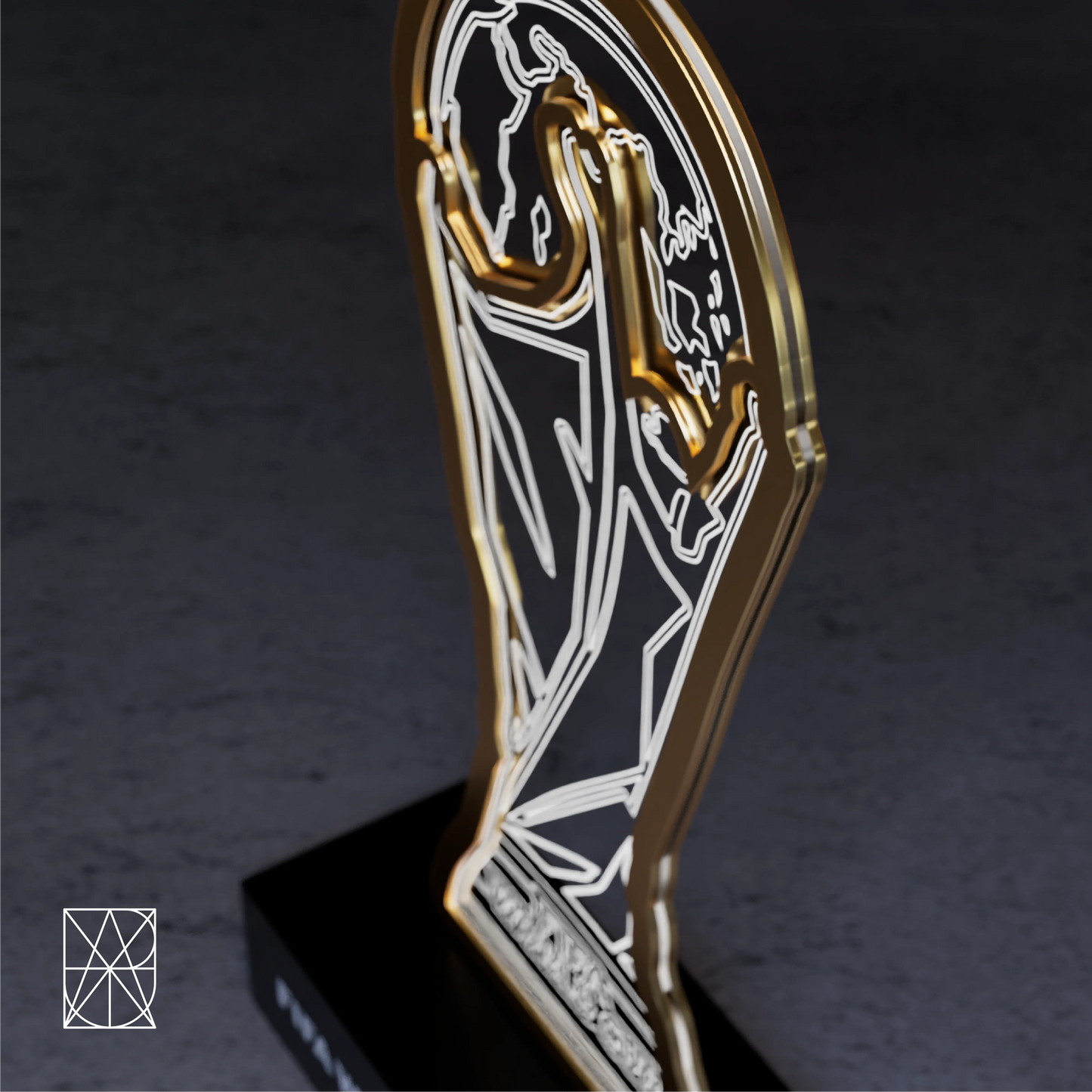 FIFA World Cup 2026 Official Trophy 3D LED Lamp | Layered Wooden Night Light Gift