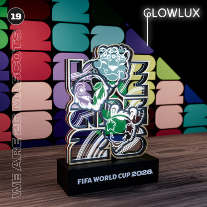 World Cup 2026 We are 26 Mascots, FIFA Wooden Art Night Light