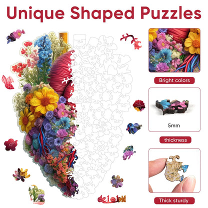 Beating Heart, Wooden Jigsaw Puzzles