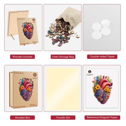 Beating Heart, Wooden Jigsaw Puzzles