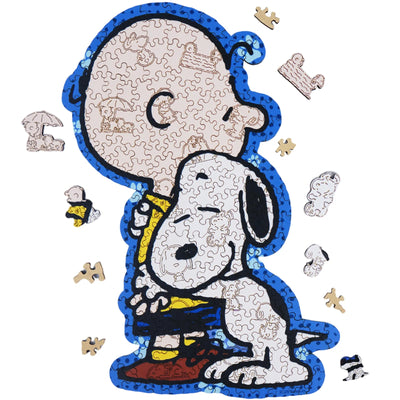 Snoopy Better Together Wooden Jigsaw Puzzle – Officially Licensed, 200 Unique Pieces | WoodLux