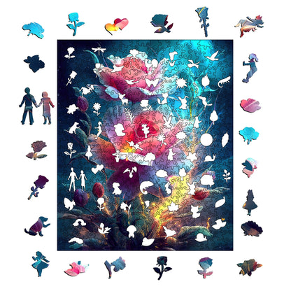 Blooming Tulips, Wooden Jigsaw Puzzles