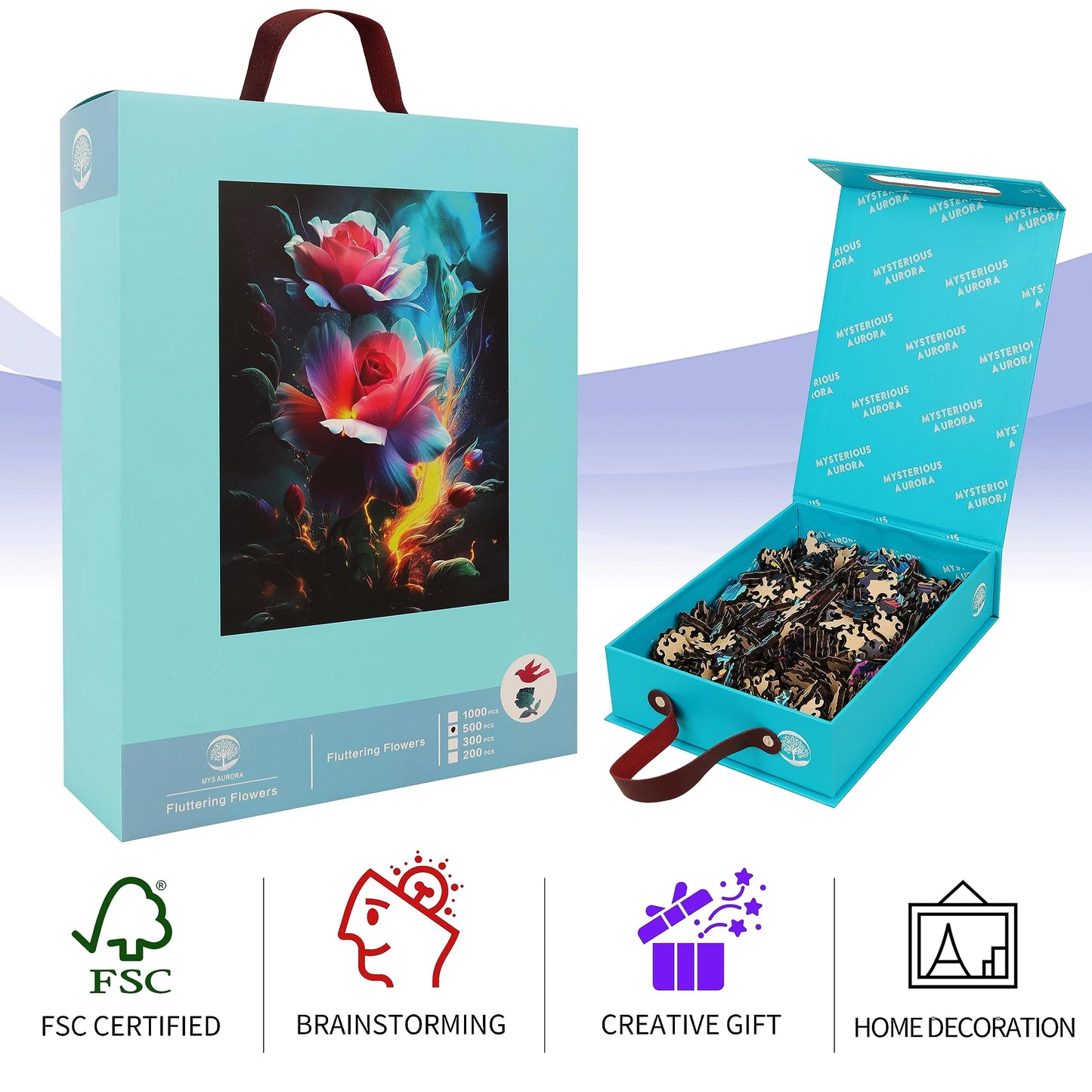 Blooming Tulips, Wooden Jigsaw Puzzles