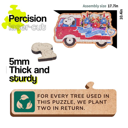 Blooms on Wheels, Snoopy Jigsaw Puzzles