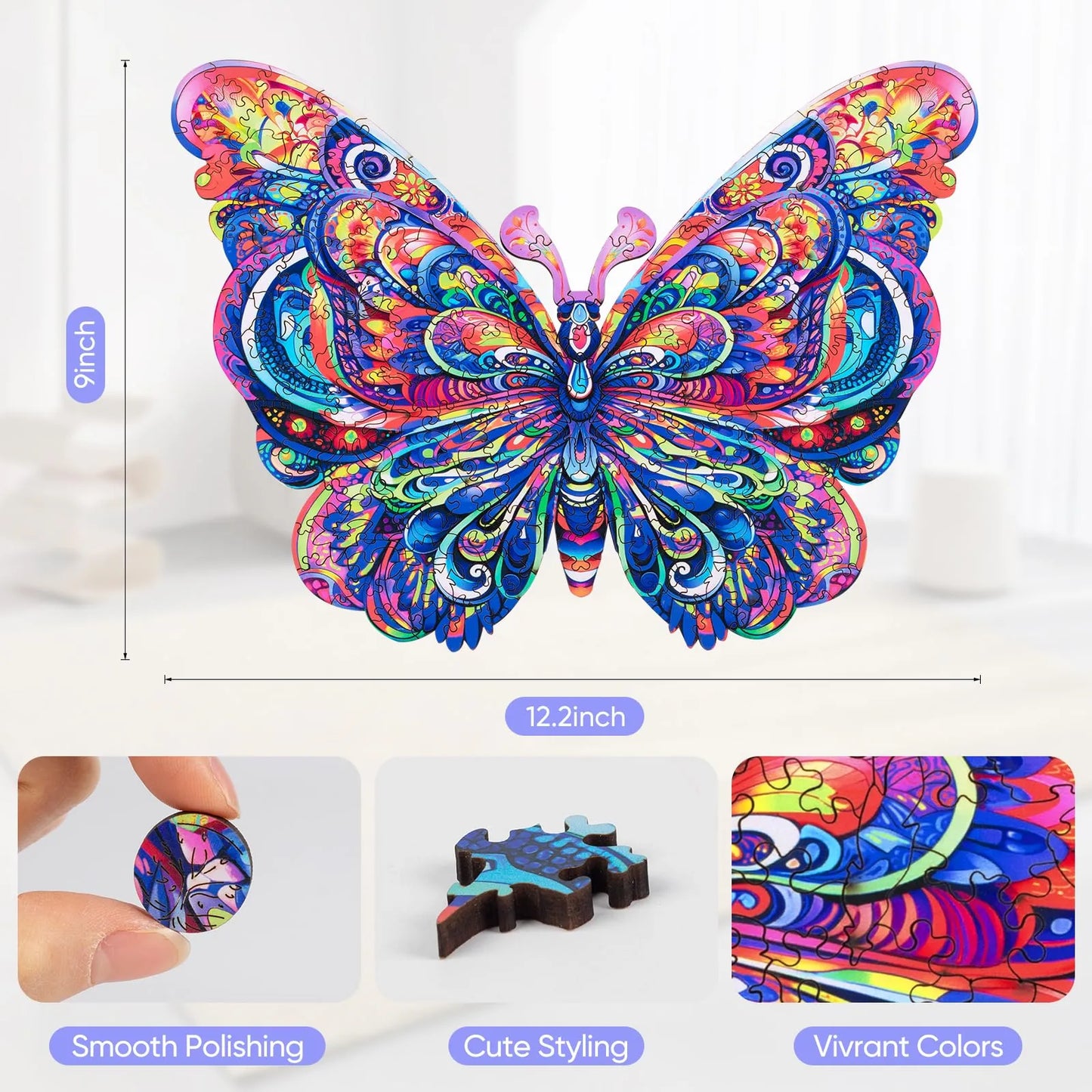 Butterfly, Wooden Jigsaw Puzzles