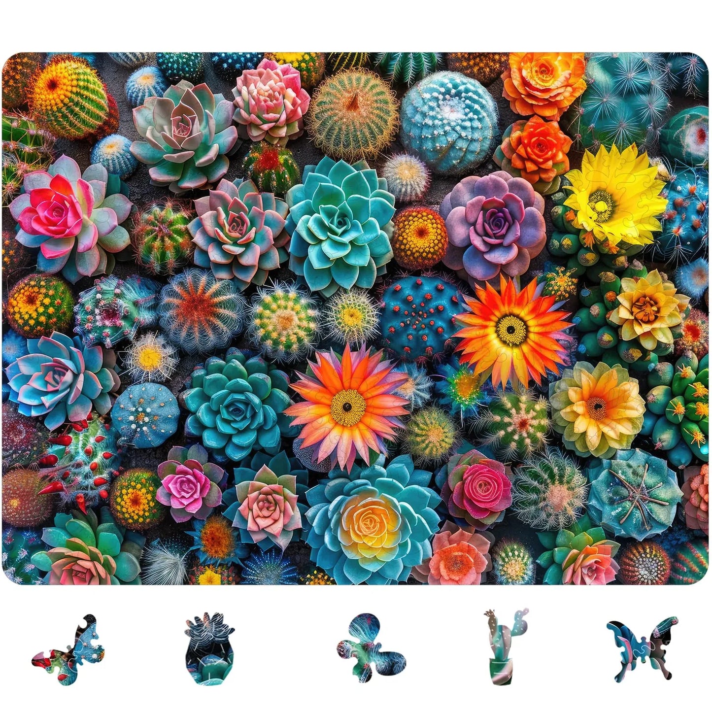Cactus World, Wooden Jigsaw Puzzles