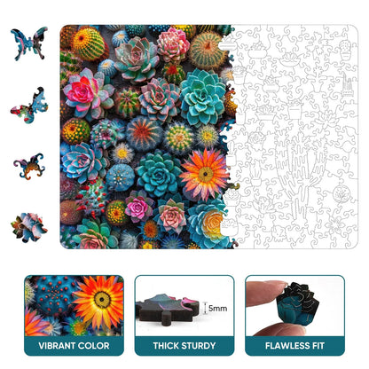 Cactus World, Wooden Jigsaw Puzzles