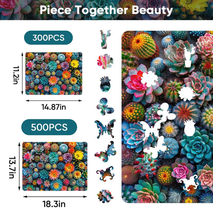Cactus World, Wooden Jigsaw Puzzles