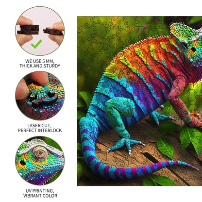 Chameleon,  Wooden Jigsaw Puzzles