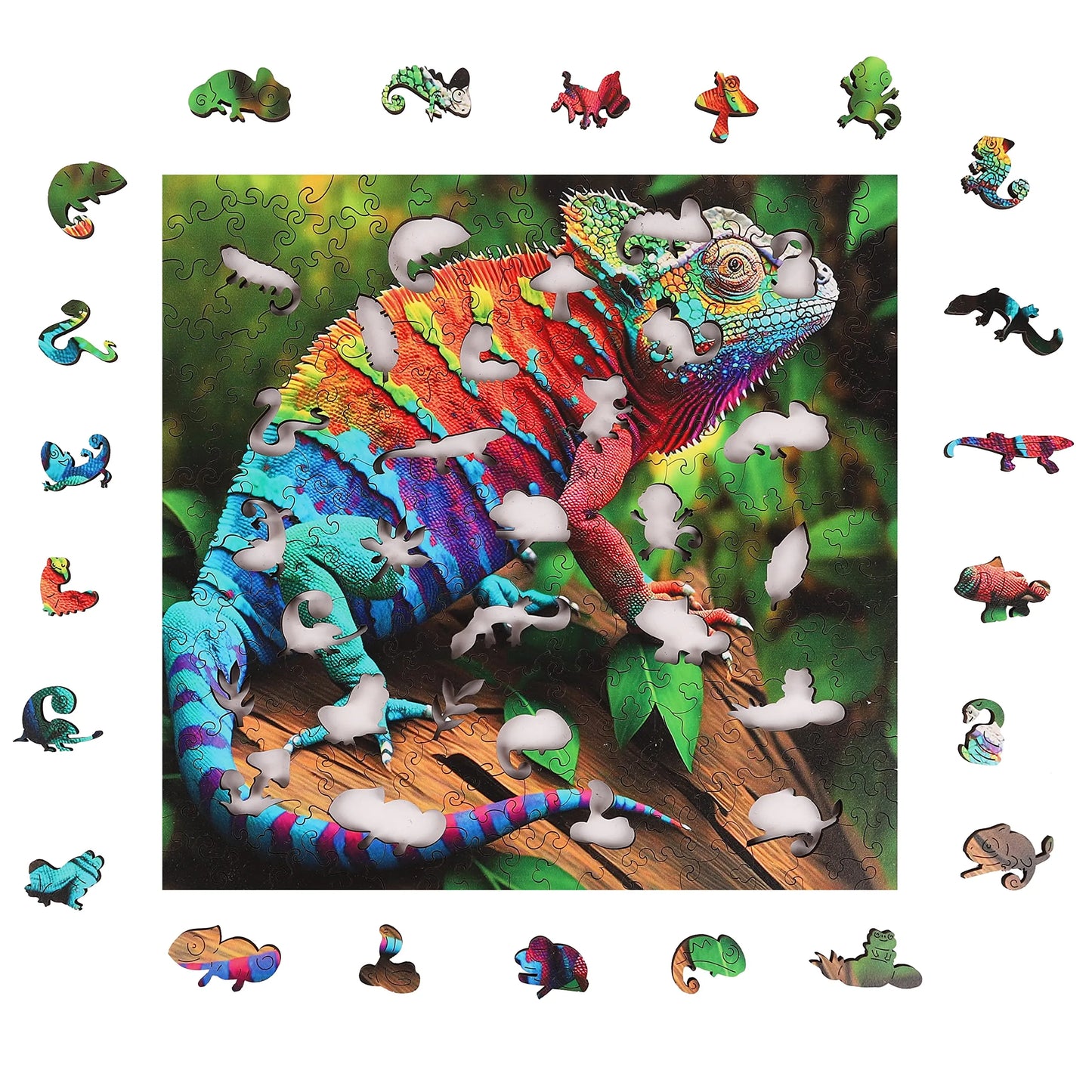 Chameleon,  Wooden Jigsaw Puzzles