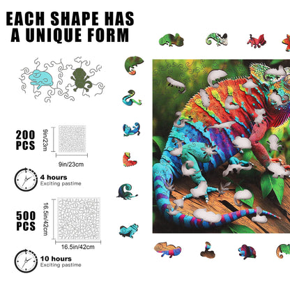 Chameleon,  Wooden Jigsaw Puzzles