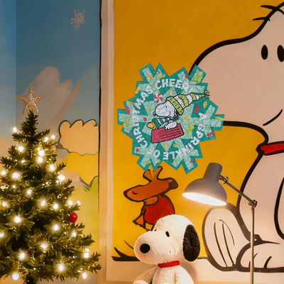 Snoopy Christmas Cheer Wooden Jigsaw Puzzle – Officially Licensed, 200 Unique Pieces | WoodLux