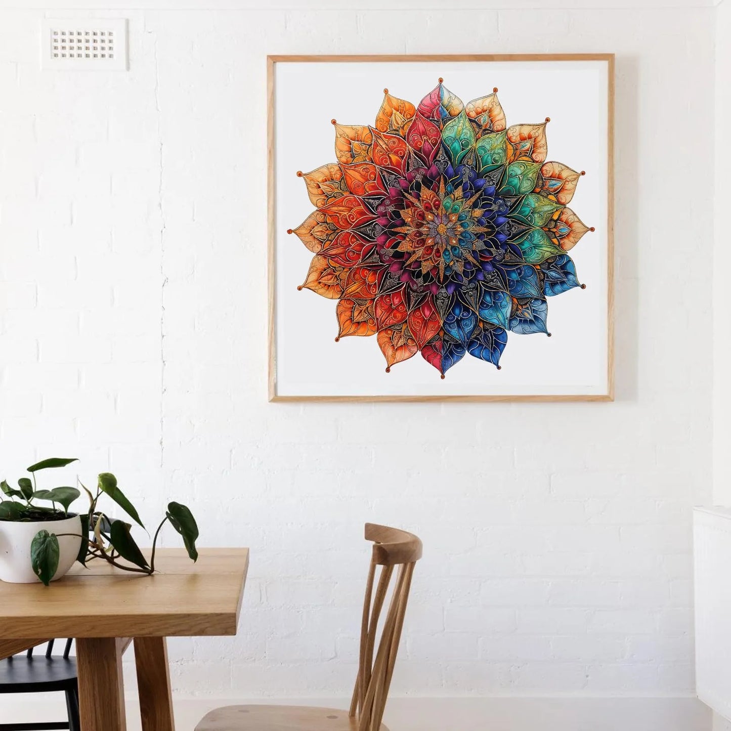 Colorful Mandala,  Wooden Jigsaw Puzzles