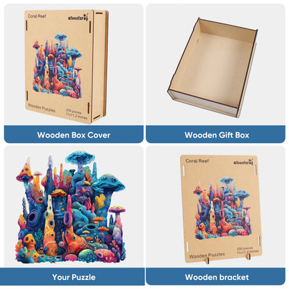 Coral, Wooden Jigsaw Puzzles