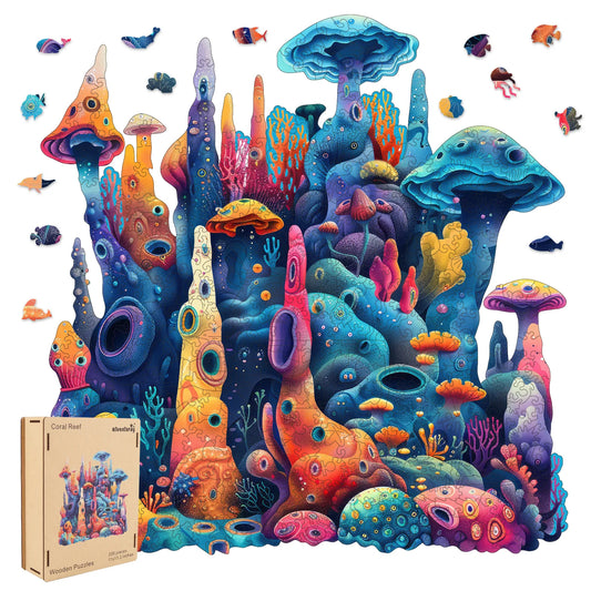 Coral, Wooden Jigsaw Puzzles