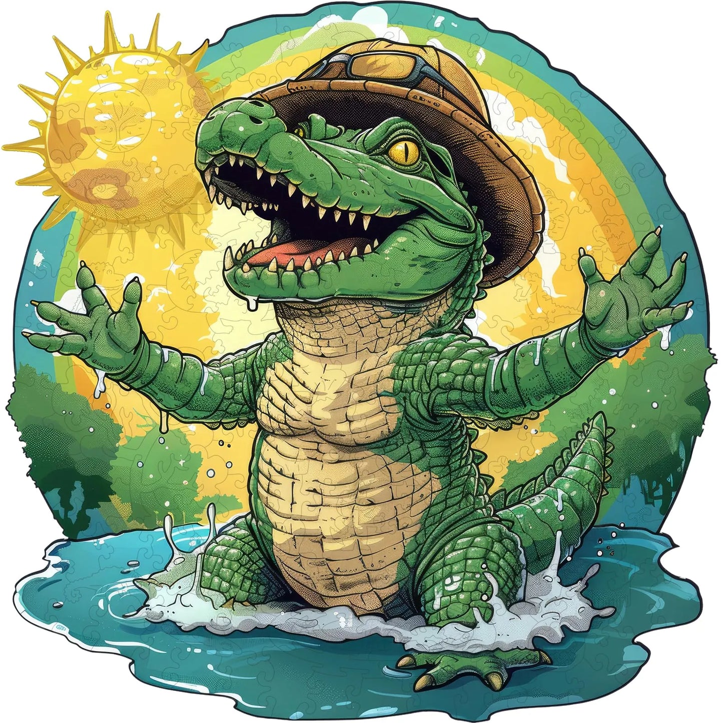 Crocodile, Wooden Jigsaw Puzzles