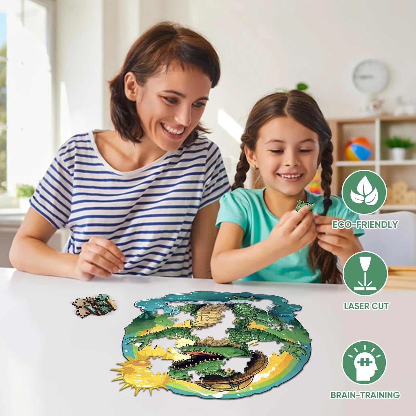 Crocodile, Wooden Jigsaw Puzzles
