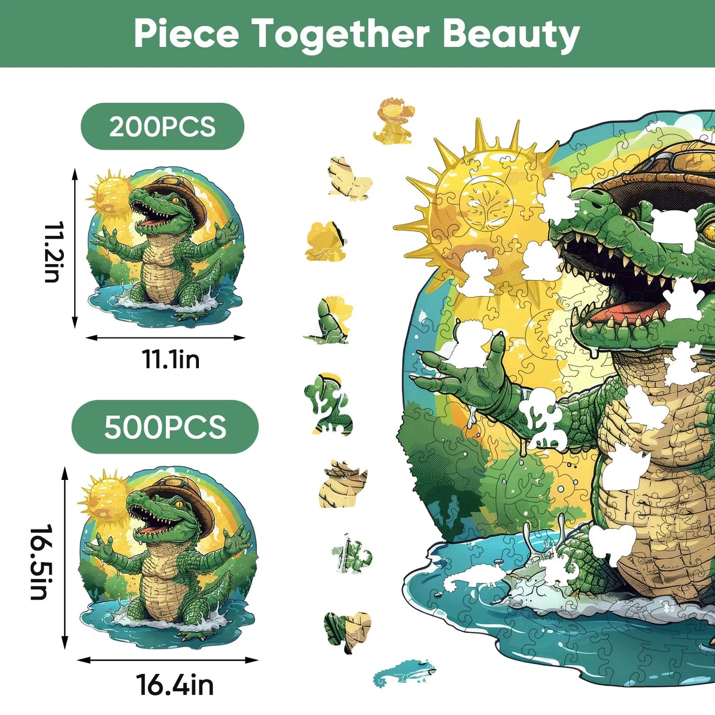 Crocodile, Wooden Jigsaw Puzzles