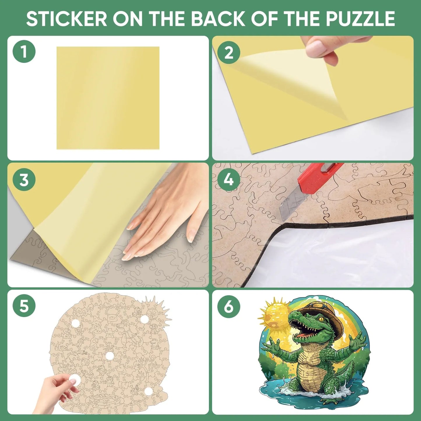 Crocodile, Wooden Jigsaw Puzzles