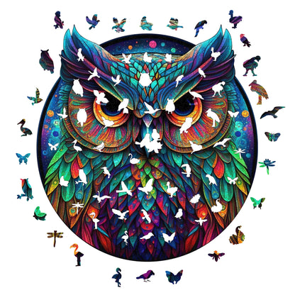 Cute Owl, Wooden Jigsaw Puzzles