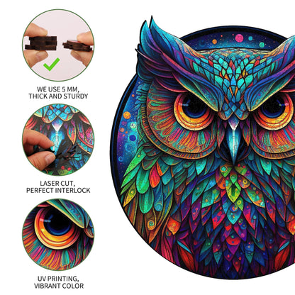 Cute Owl, Wooden Jigsaw Puzzles