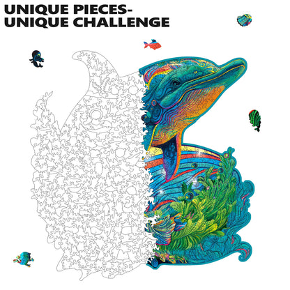 Dolphin, Wooden Jigsaw Puzzles