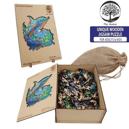 Dolphin, Wooden Jigsaw Puzzles