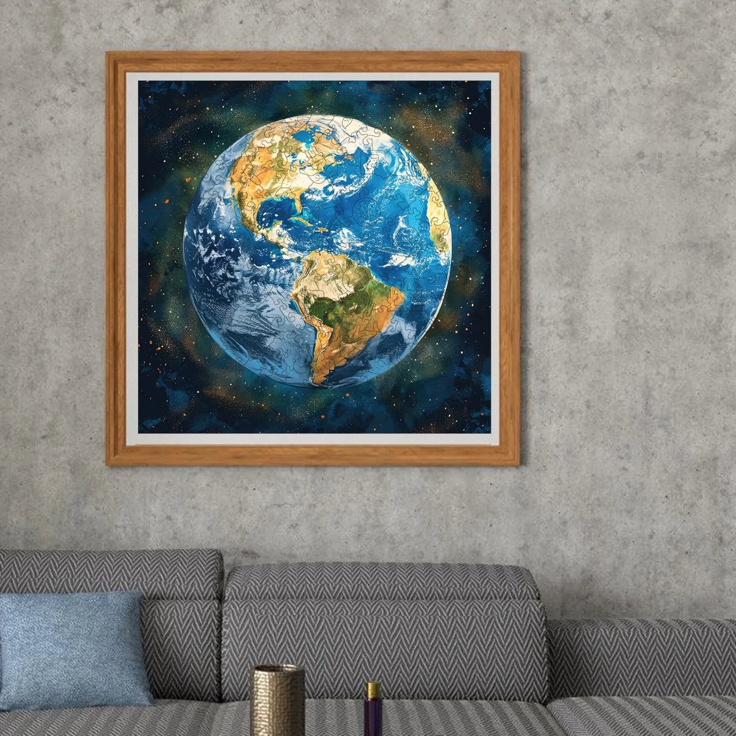 Space Earth, Wooden Jigsaw Puzzles