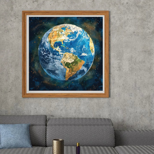 Space Earth, Wooden Jigsaw Puzzles