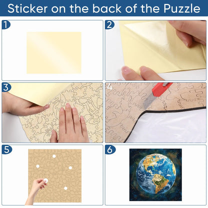 Space Earth, Wooden Jigsaw Puzzles
