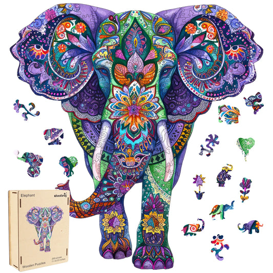 Elephant, Wooden Jigsaw Puzzles