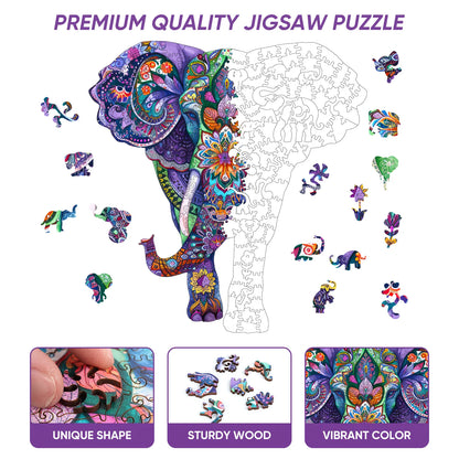 Elephant, Wooden Jigsaw Puzzles
