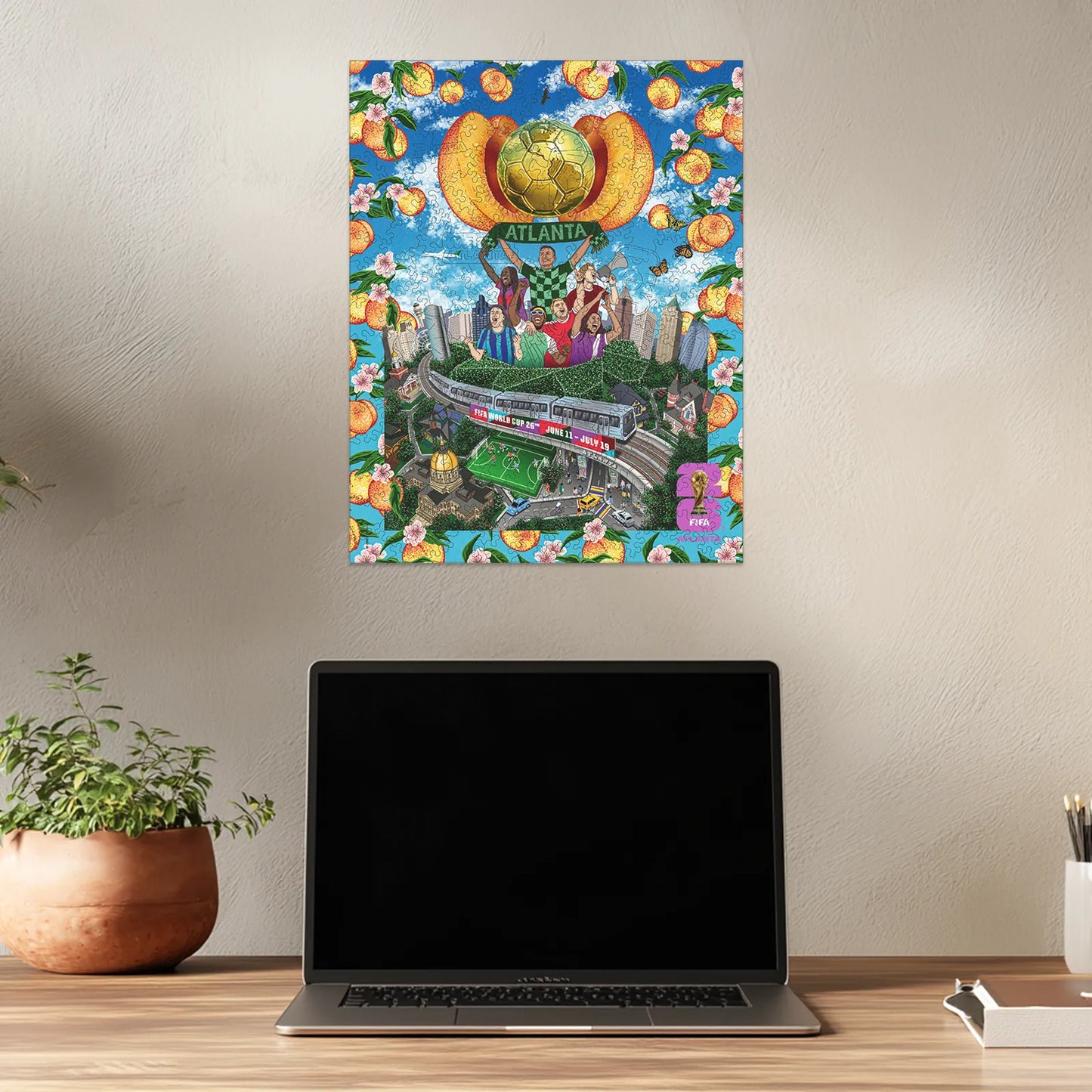 World Cup 2026 Atlanta Poster, FIFA Jigsaw Puzzle