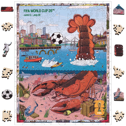 World Cup 2026 Boston Poster, FIFA Jigsaw Puzzle