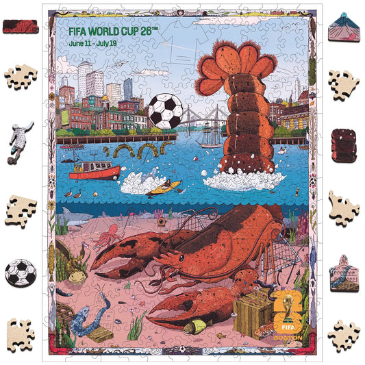 World Cup 2026 Boston Poster, FIFA Jigsaw Puzzle