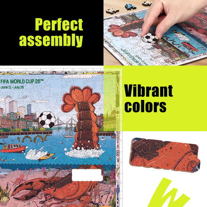 World Cup 2026 Boston Poster, FIFA Jigsaw Puzzle